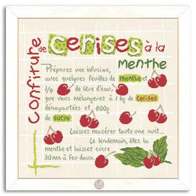 La Confiture de Cerises - Fiche point de croix G006 - Lilipoints