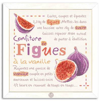 Confiture de Figues fiche point de croix G025 - Lilipoints