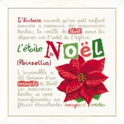 L'Étoile de Noël - Fiche point de croix N050 - Lilipoints