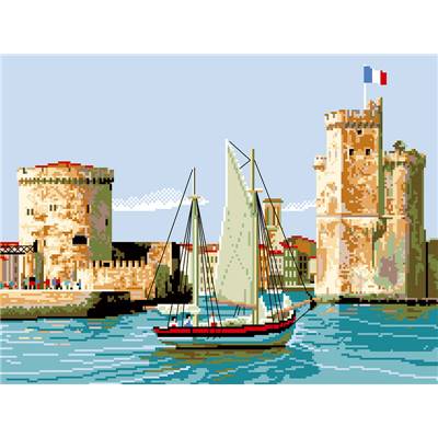 Le Port de la Rochelle canevas - Luc Créations