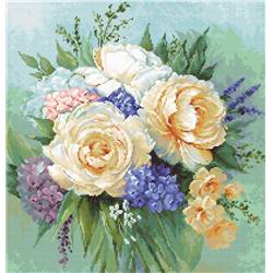 Kit De Broderie Point De Croix Luca-S 45x34 Cm - Toile Aida 18, 42 Couleurs Anchor