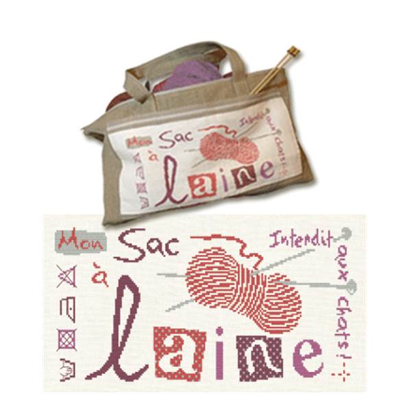 Diagramme pour sac tricot fiche broderie Lilipoints PC011 chez