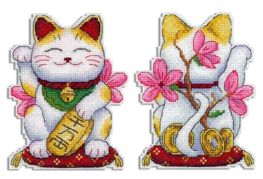 Maneki Neko - Kit point de croix - MP Studia