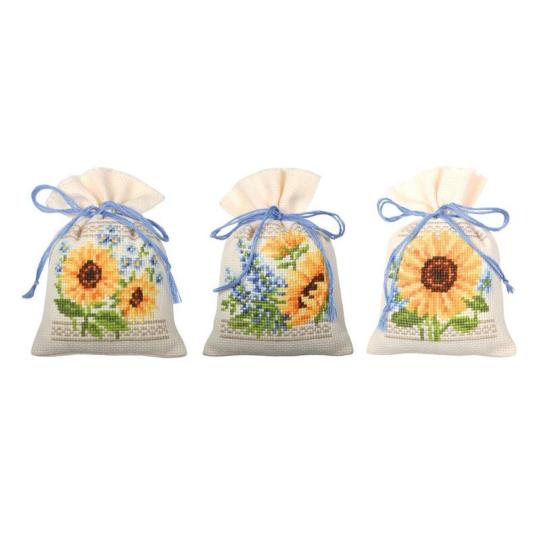Kit sachets à broder point de croix Tournesols – Vervaco