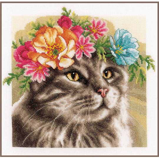 Maine Coon Couronne de Fleurs - Kit Étamine - Lanarte