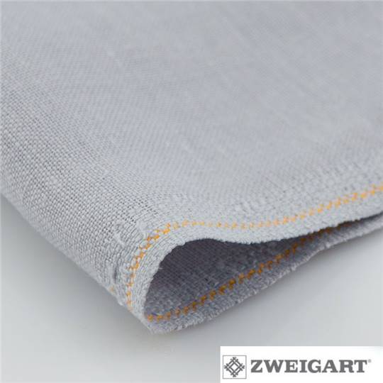 Toile Lin 14 fils Edinburgh Zweigart - Gris Argent (705)