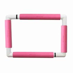 Cadre à broder à clips Snap Frame 21 x 29 cm rose - Nurge