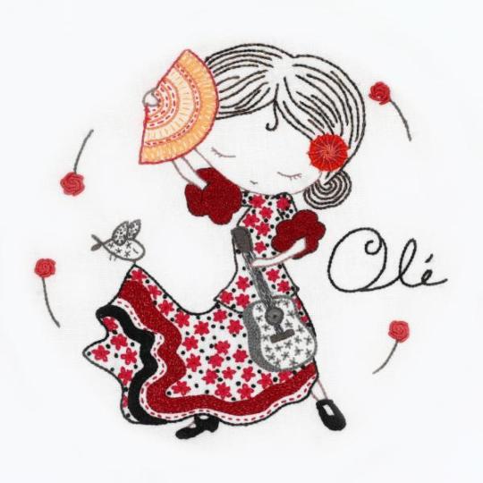 Salomé danse le Flamenco - Kit broderie - Un chat dans l'aiguille