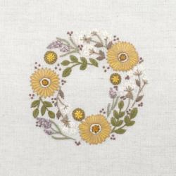 Petite couronne de Tournesols (Août) - Kit Un chat dans l'aiguille