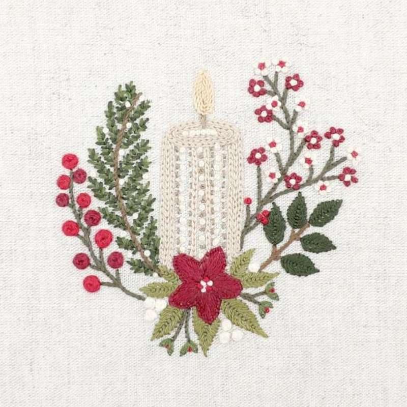Lueur d'hiver - Kit broderie de Noël - Un Chat dans l'Aiguille
