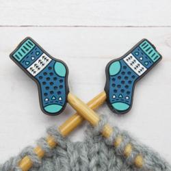 Protections D'aiguilles à Tricoter - 50 Pièces, Multicolores, En Caoutchouc, Pour Arrêter Les Mailles - 8