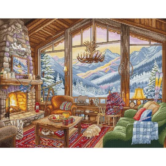 Chalet d'Hiver - Kit point de croix - LETISTITCH