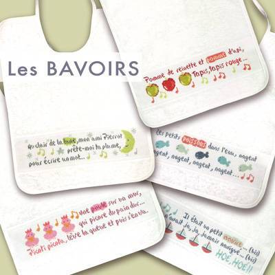 Les Bavoirs - Fiche point de croix B024 - Lilipoints