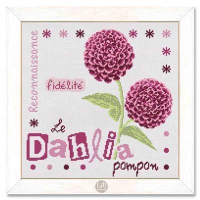 Le Dahlia Pompon - Fiche point de croix J010 - Lilipoints