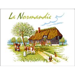 Région La Normandie - Kit point de croix - Luc Créations