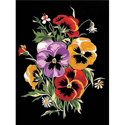 Pensées - Canevas Fleurs - Margot de Paris