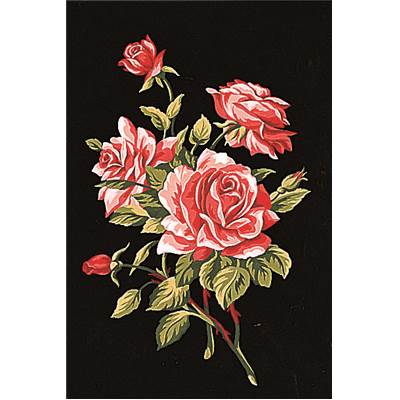 Branche de Roses - Canevas Fleurs - Margot de Paris