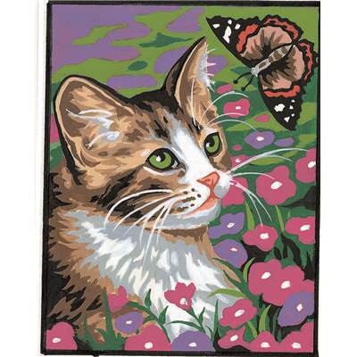 Kit canevas enfants - Chat et Papillon  - Margot de Paris