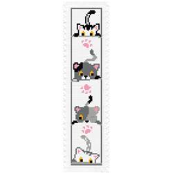 Marque-Page à broder Petits Chats - Princesse