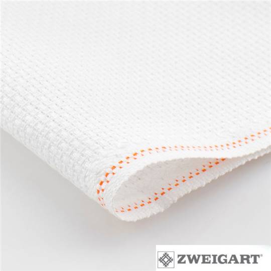 Toile Aïda 3.25 à broder Zweigart - Blanc (1)