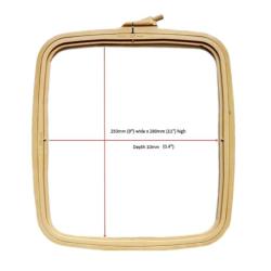 Cadre rectangulaire en plastique Nurge – 25 × 28 cm – Caramel