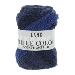 Laine Mille Colori Socks & Lace Luxe - Bleu Marine / Argent
