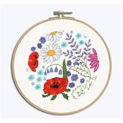 Fleurs Coquelicot - Kit Broderie Traditionnelle - Le Bonheur des Dames