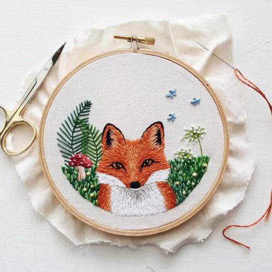 Renard Roux - Kit broderie traditionnelle