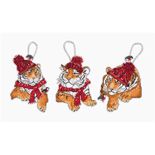 Tigres de Noël - Kit décoration à broder - LETISTITCH