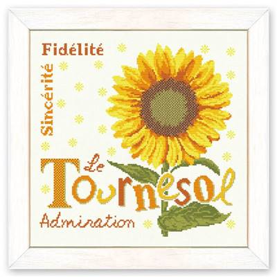 Tournesol - Fiche Point de Croix J014 - Lilipoints