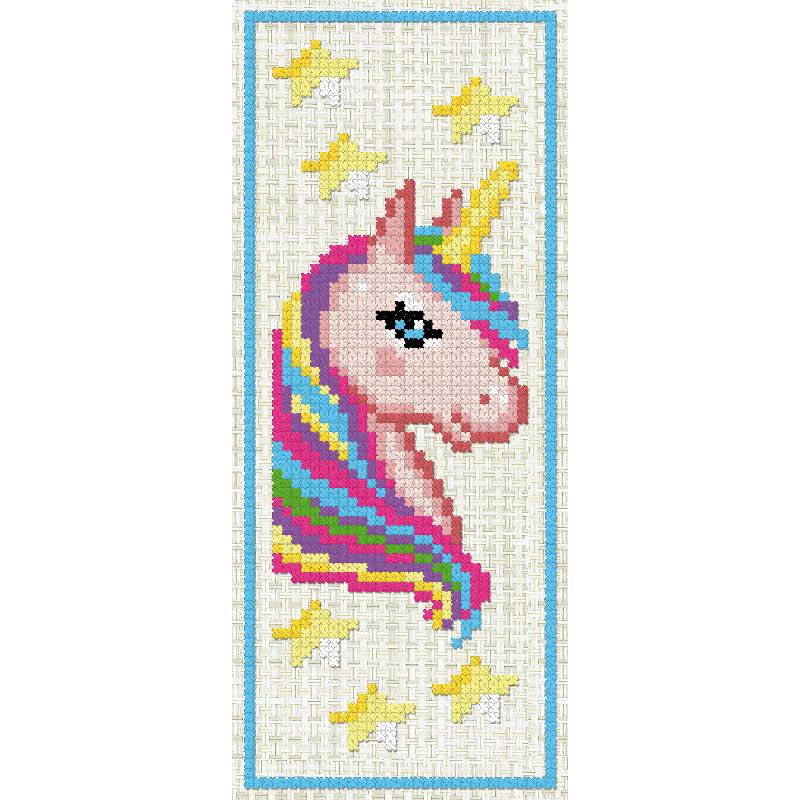 Licorne Kit Marque Page A Broder Luc Creations Univers Broderie Licorne Kit Marque Page A Broder Luc Creations Univers Broderie