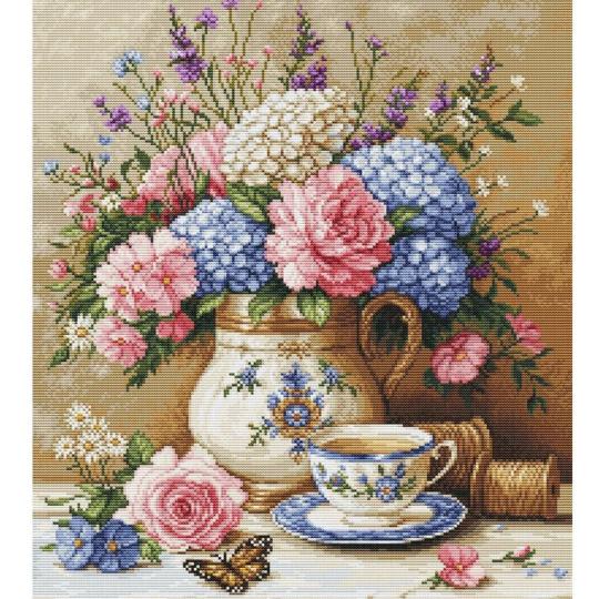 Floral Nostalgia  - Kit point de croix - Luca-S