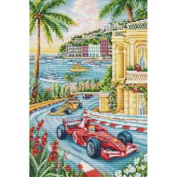 Grand Prix de Monaco Formule 1 - Kit point de croix - Luca-S