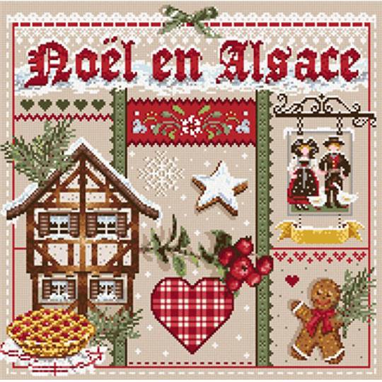 Noël en Alsace - Fiche Point de Croix - Madame La Fée
