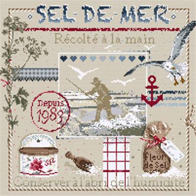 Sel de Mer - Fiche Point de Croix - Madame La Fée