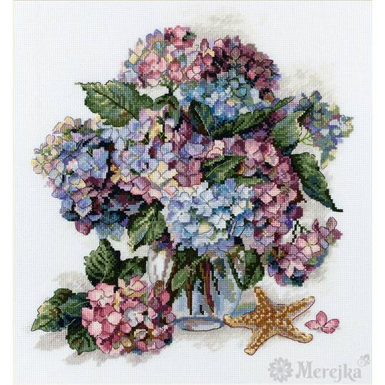 Hortensia - Kit point de croix - Merejka