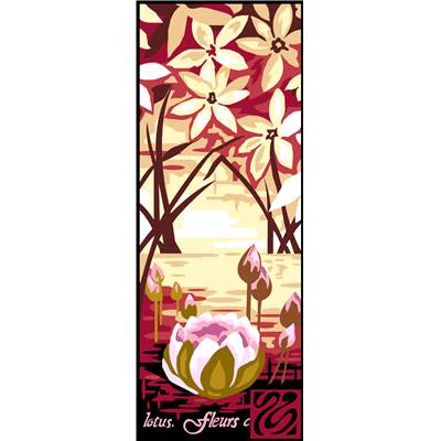 Fleurs de Lotus 2 - Canevas Pénélope - Margot de Paris