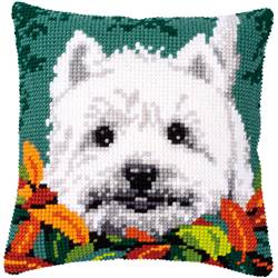 Kit Point De Croix Vervaco - Toile Artisanale 451 - Coussin Pour Chien - Neuf