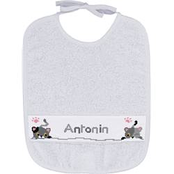 Petits Chats - Kit Bavoir point de croix - Princesse