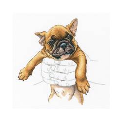 In Palms - French Bulldog - Kit Point de Croix - RTO