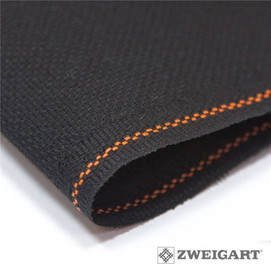 Toile Aïda 8 à broder Zweigart - Noir (720)