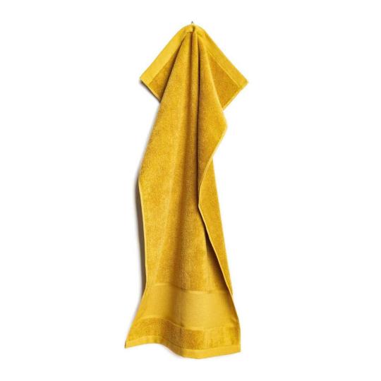 Serviette de toilette à broder 50 x 100 cm - Moutarde