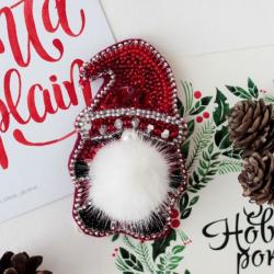 Décoration Gnome  - Kit broderie perles - Abris Art