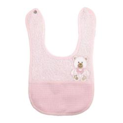 Bavoir à broder I'm a star - avec pression - Rose