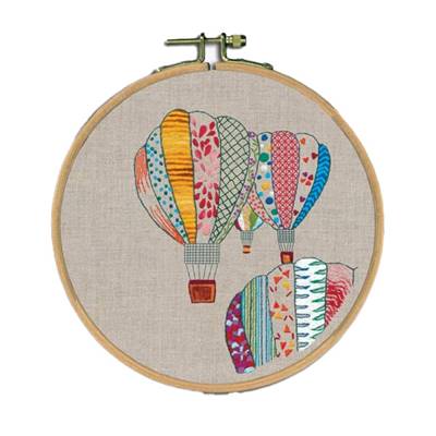 Montgolfières Couleurs - Kit broderie - Bonheur des Dames