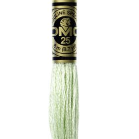 Fil à broder mouliné DMC coloris 369 Vert pousse de Bambou