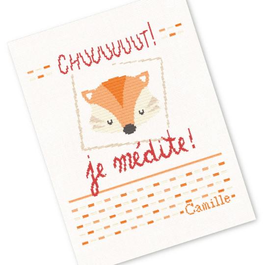 Plaid pour Bébé - Renard - Fiche point de croix B036 - Lilipoints