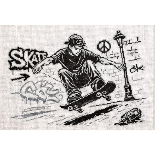 Skate - Fiche point de croix - Isabelle Vautier