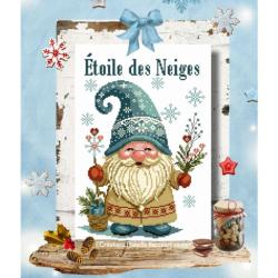 Étoile des Neiges - Fiche point de croix - Isabelle Vautier