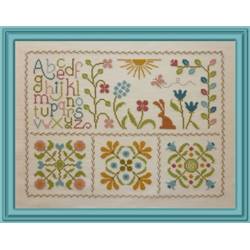 Fraicheur Printanière - Fiche point de croix - Jardin Privé